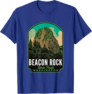 Beacon Rock State Park WA T-Shirt - T-Shirt | Royal