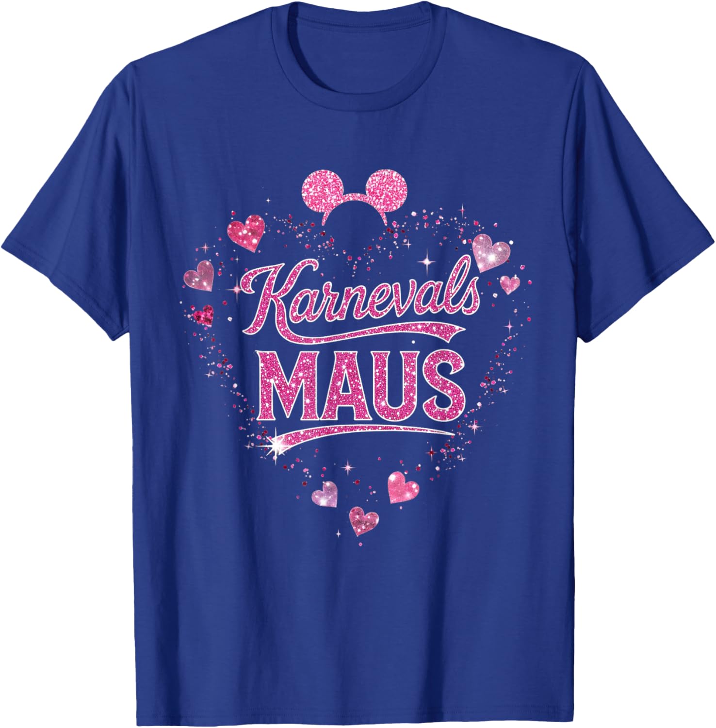 Carnival Mouse Glitter Hearts Festive Mouse Carnival Look T-Shirt - T-Shirt | Royal