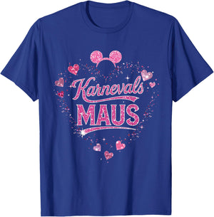 Carnival Mouse Glitter Hearts Festive Mouse Carnival Look T-Shirt - T-Shirt | Royal