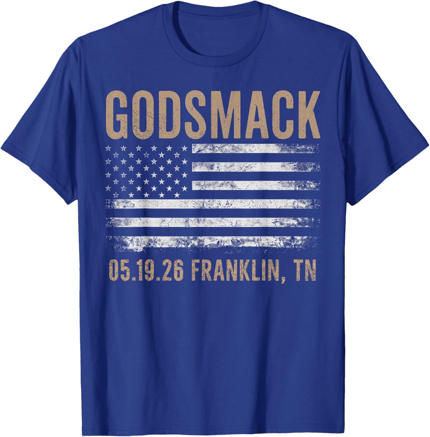 Godsmack The Rise of Rock 2026 Franklin T-Shirt - T-Shirt | Royal