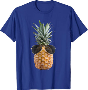 Pineapple with Sunglasses Funny Fruit Fruit Costume T-Shirt - T-Shirt | Royal