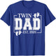 Twin Dad Est. 2026 Daddy Father's Day Loading New Dad 2026 T-Shirt - T-Shirt | Royal