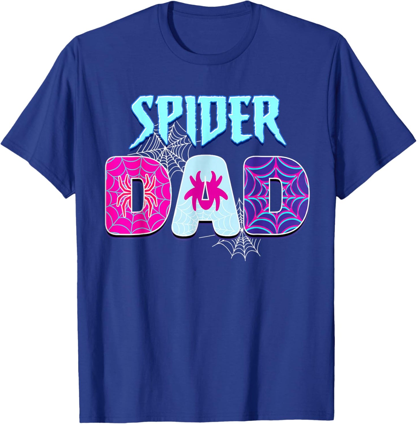 Parents Mom Spider Dad Mothers Day Matching Family Birthday T-Shirt - T-Shirt | Royal