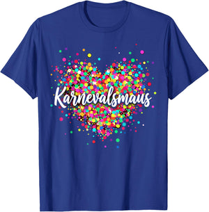 Confetti in Heart Carnival Heart Cologne Alaaf Style T-Shirt - T-Shirt | Royal