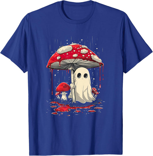 Cottagecore Halloween Shirt Ghost Mushroom Spooky T-Shirt - T-Shirt | Royal