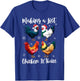 Christmas Chicken Lover Xmas Santa Hat Funny Farm T-Shirt - T-Shirt | Royal