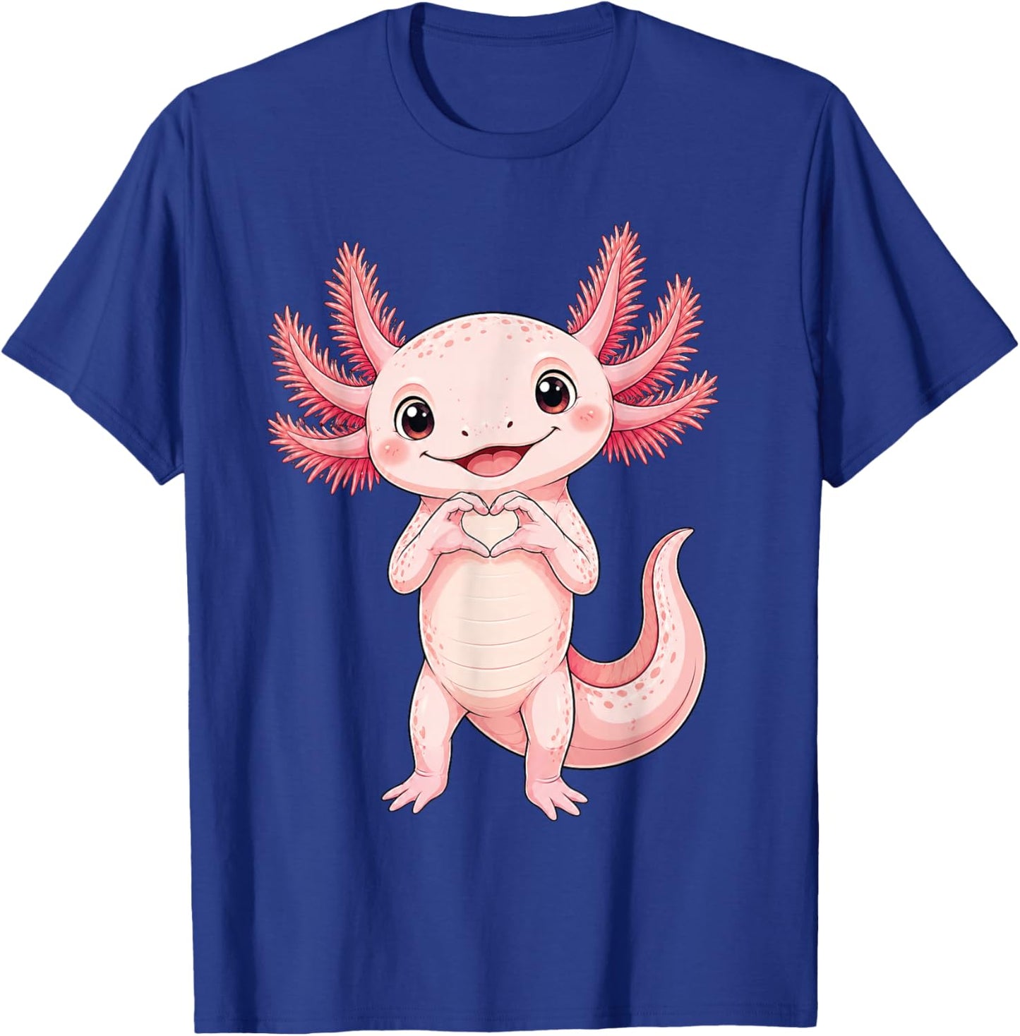 Axolotl mit Herz | Süßer AXO mit Herzsymbol T-Shirt - T-Shirt | Royal
