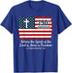 Where The Spirit of The Lord is Freedom 250th Anniversary T-Shirt - T-Shirt | Royal