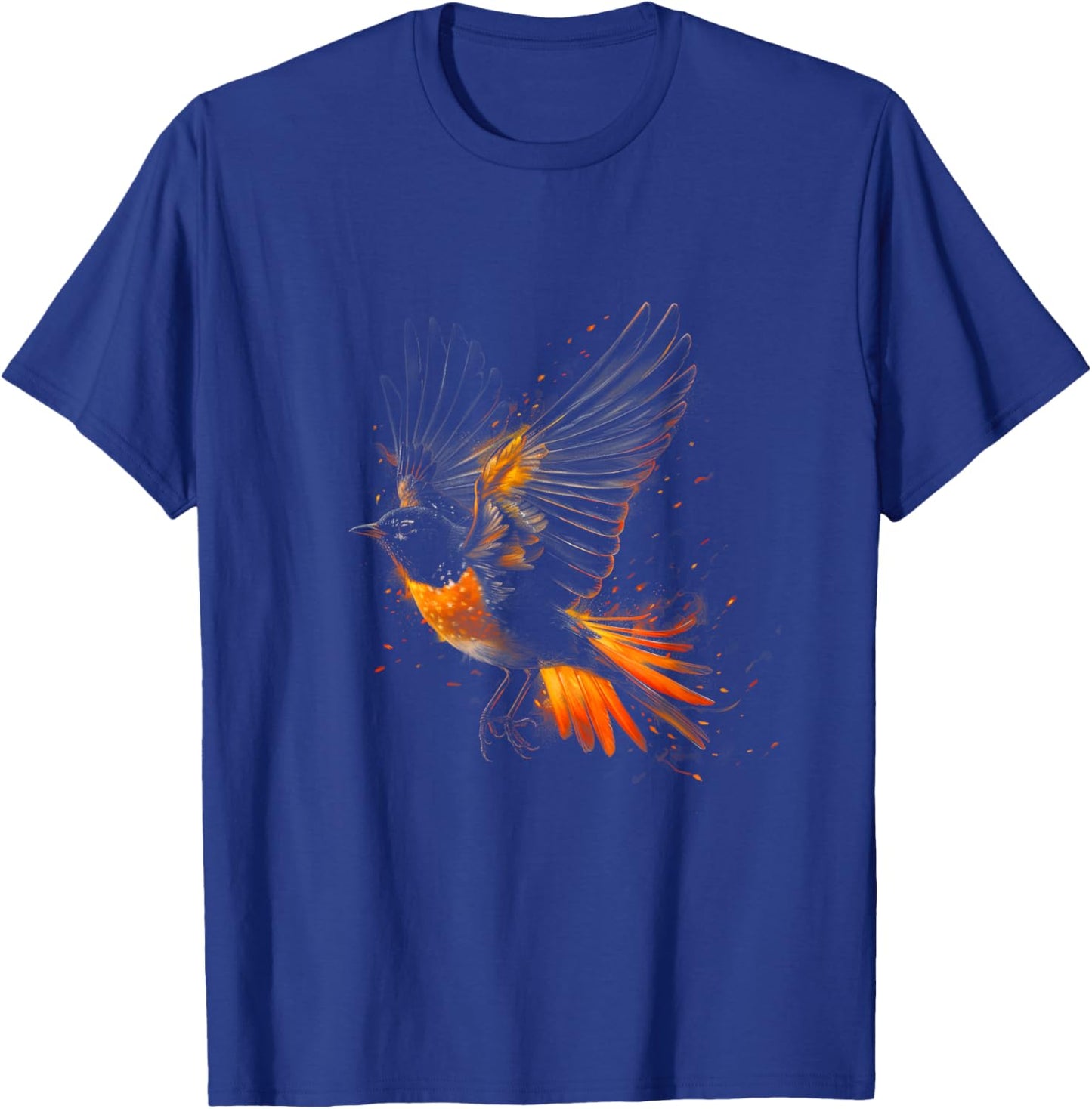 American Robin Bird Graphic for Bird Lovers Birder T-Shirt - T-Shirt | Royal