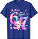 I was 6 Now I'm 7 Cute Axolotl Birthday T-Shirt - T-Shirt | Royal