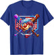 Baseball Drip American Flag for Boys Kids Youth 4th of July T-Shirt - T-Shirt | Royal