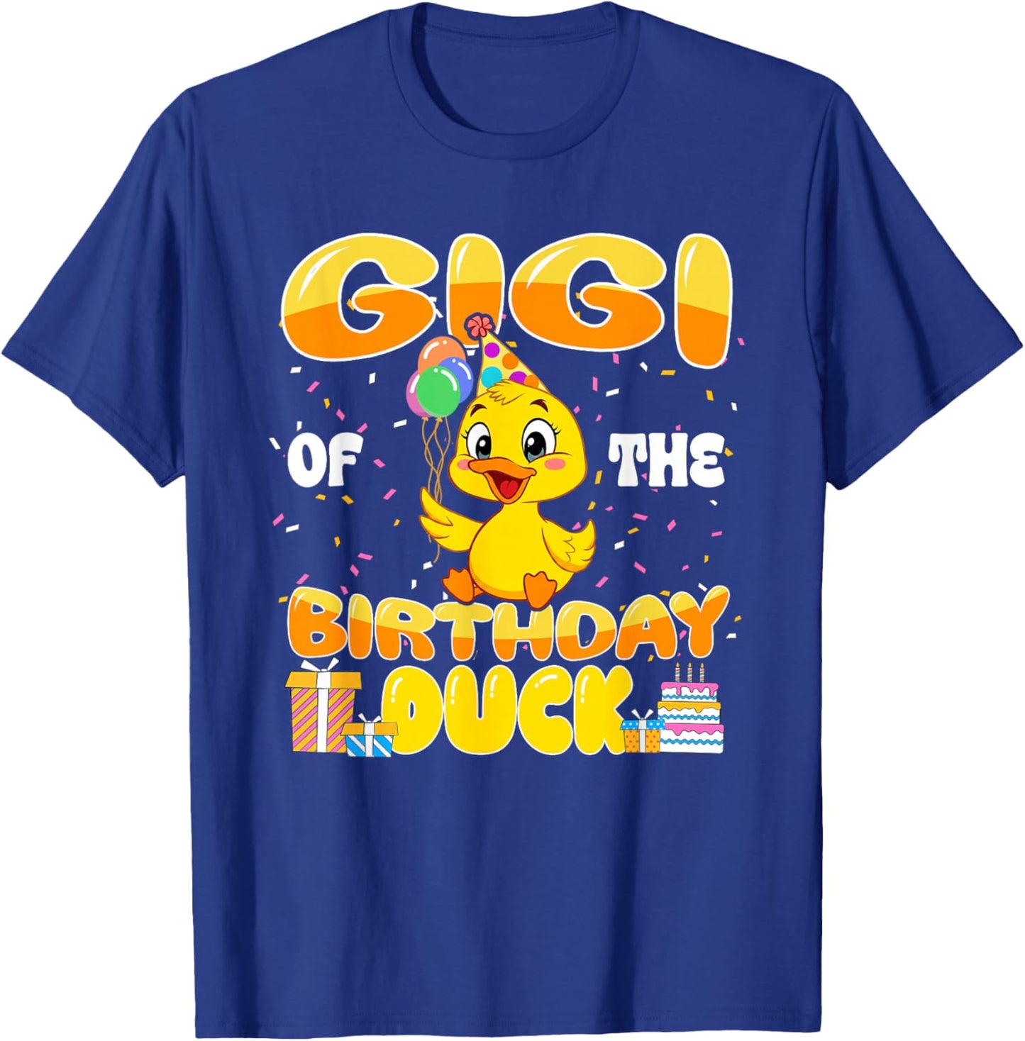 Gigi of The Birthday Duck Boy Rubber Duck Bday Family T-Shirt - T-Shirt | Royal