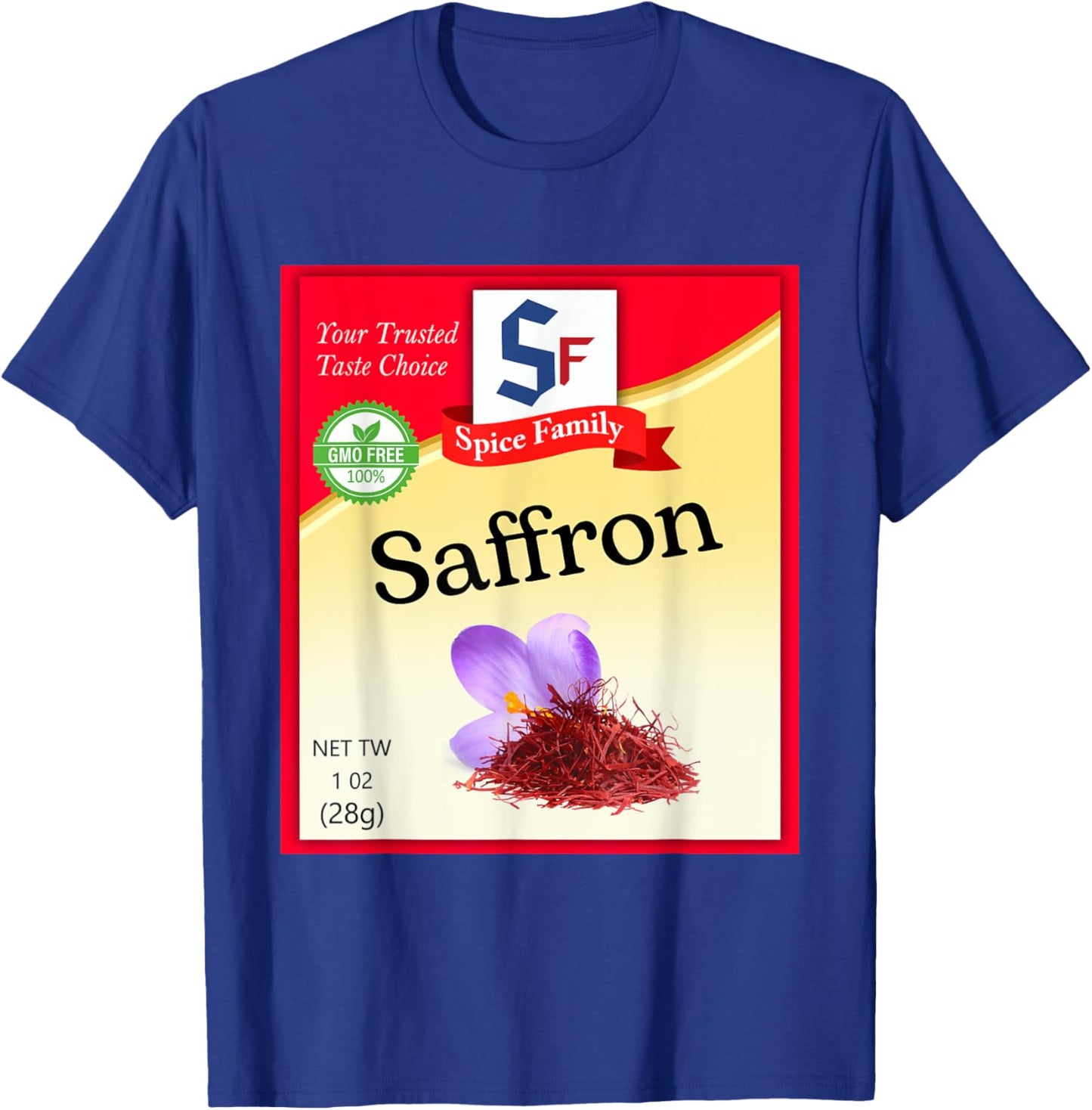 Saffron Condiment Costume Holiday Spice Costumes T-Shirt - T-Shirt | Royal