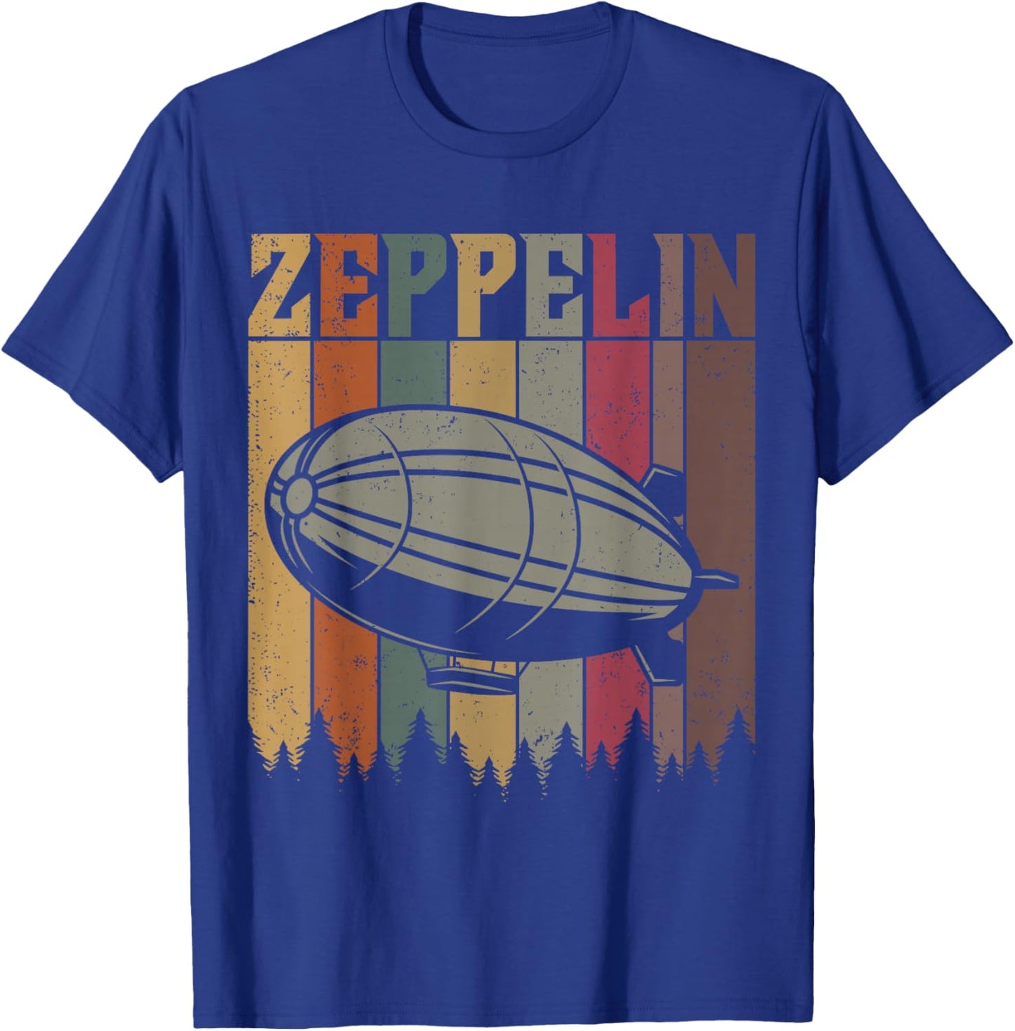 Zeppelin Retro Dirigible Vintage Zepelin Airship T-Shirt - T-Shirt | Royal