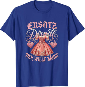 Ersatz Dirndl Shirt Damen Trachtenshirt Oberteil Trachten T-Shirt - T-Shirt | Royal
