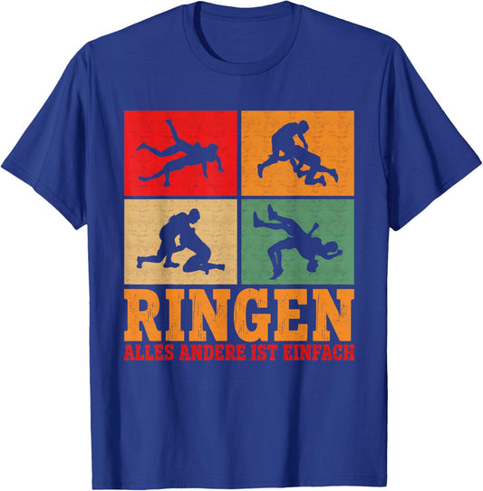 Ringen Mehr als Sport Ringerjersey Funny Wrestling T-Shirt - T-Shirt | Royal
