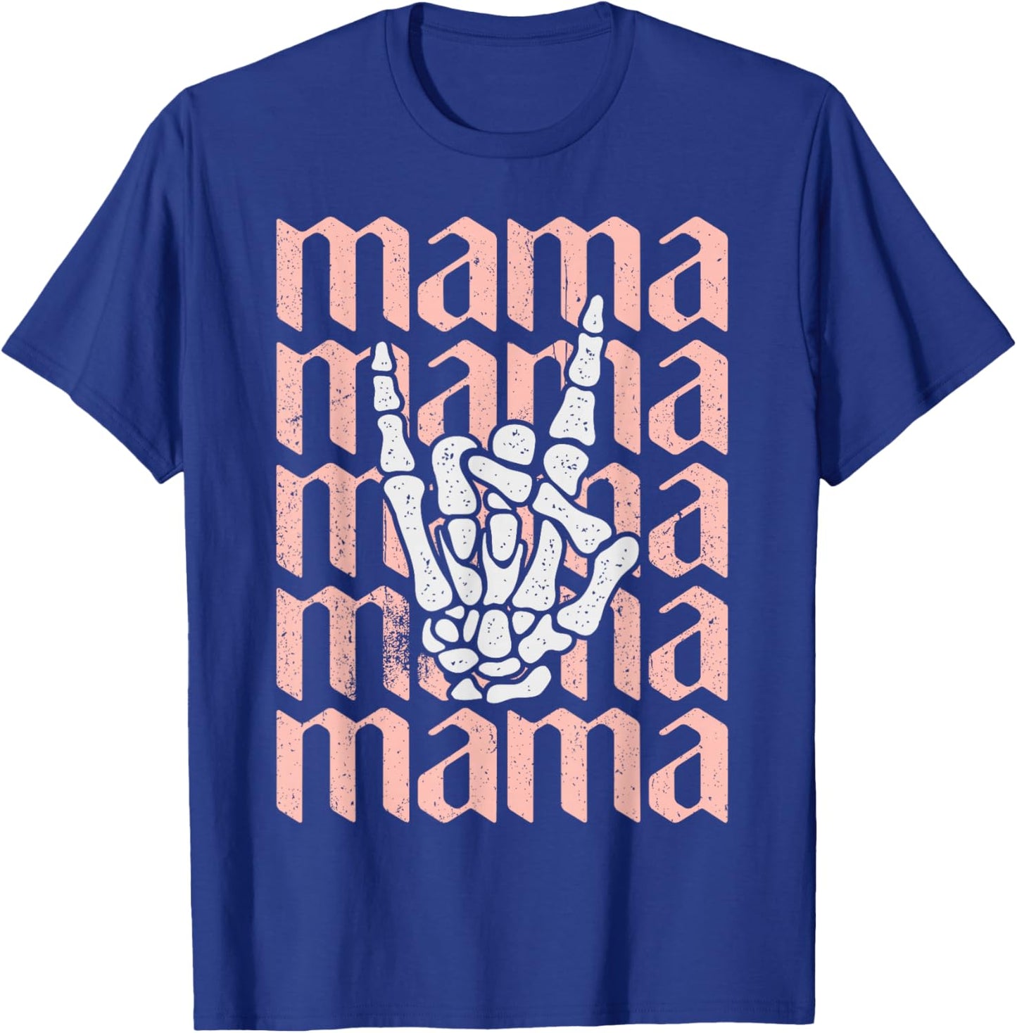 Mama Birthday, Mama Rocks Gifts, Rock and Roll Mother's Day T-Shirt - T-Shirt | Royal