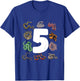 5th Snake Birthday Party Five Year Old Snake Lover Birthday T-Shirt - T-Shirt | Royal