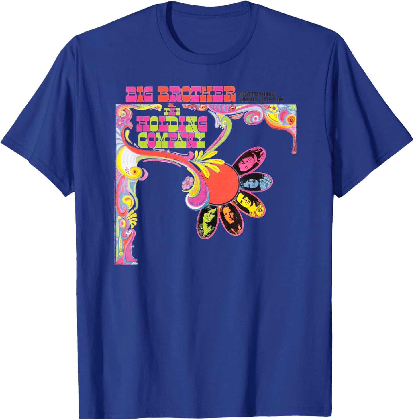 Big Brother and the Holding Company featuring Janis Joplin T-Shirt - T-Shirt | Royal