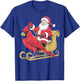 Santa Riding Giant Cardinal Bird for Christmas Lovers T-Shirt - T-Shirt | Royal
