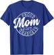 Proud Mom of 2027 Graduate Stamp Mother Senior 27 Graduation T-Shirt - T-Shirt | Royal