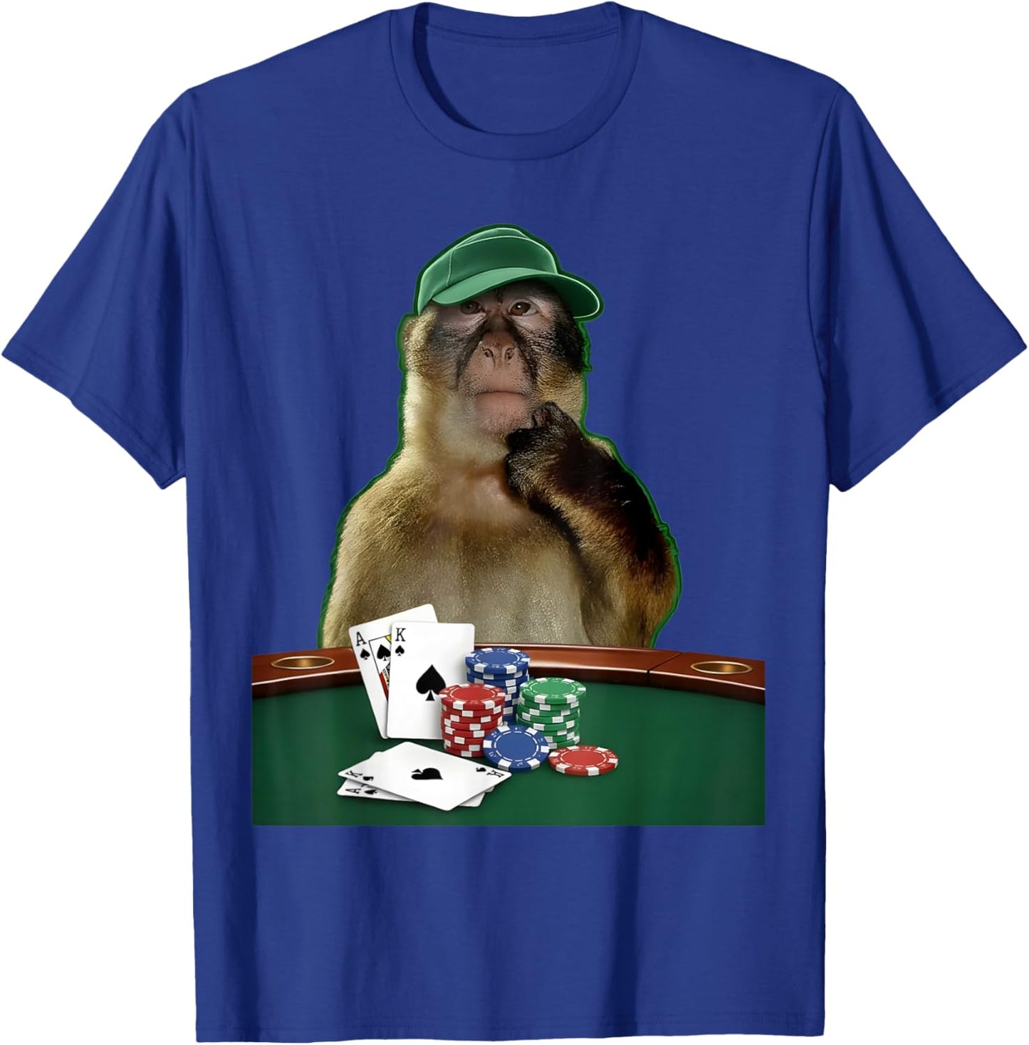 Funny Poker Player Casino Gambling Chip T-Shirt - T-Shirt | Royal