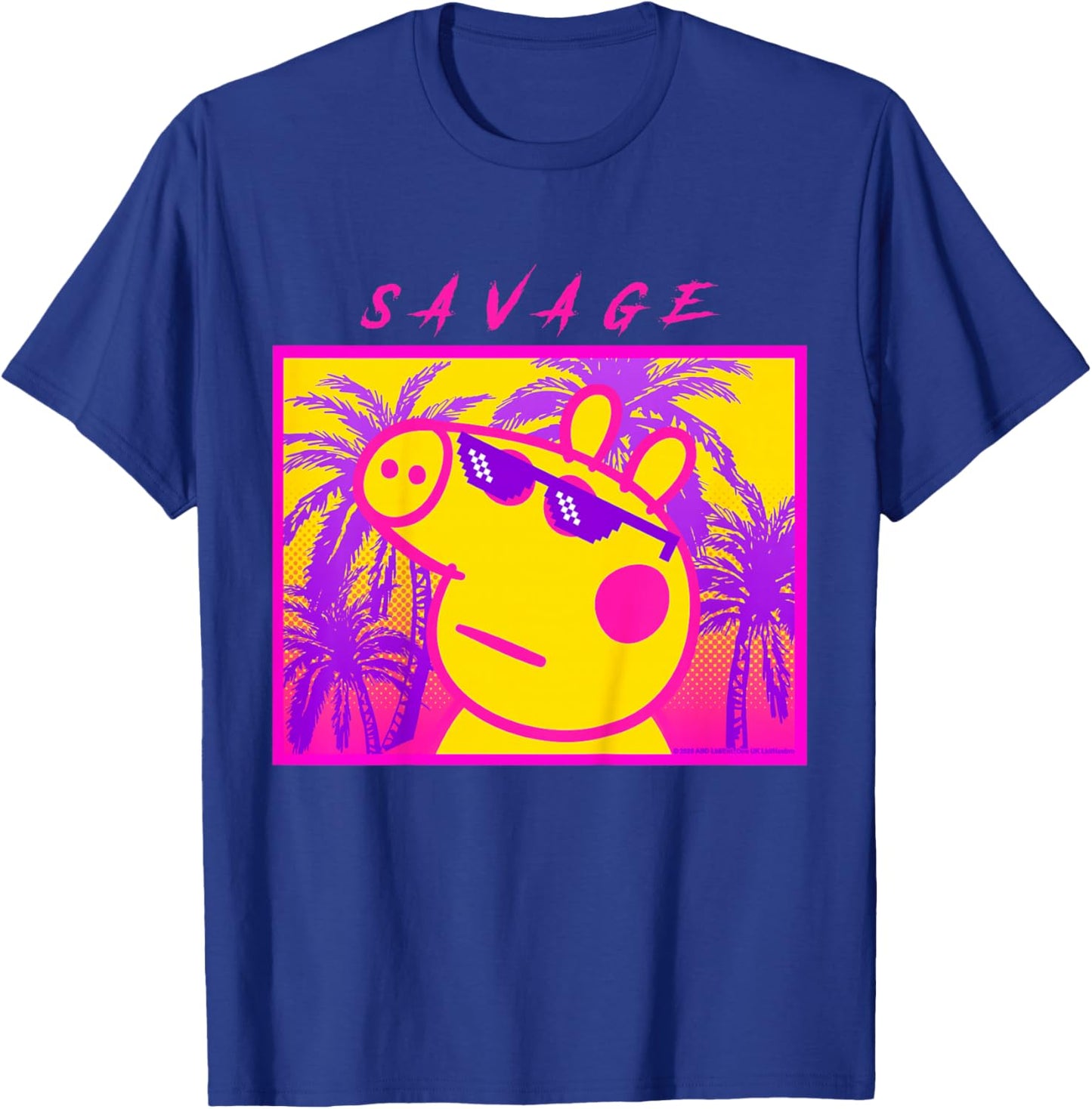 Peppa Pig Savage Portrait T-Shirt - T-Shirt | Royal