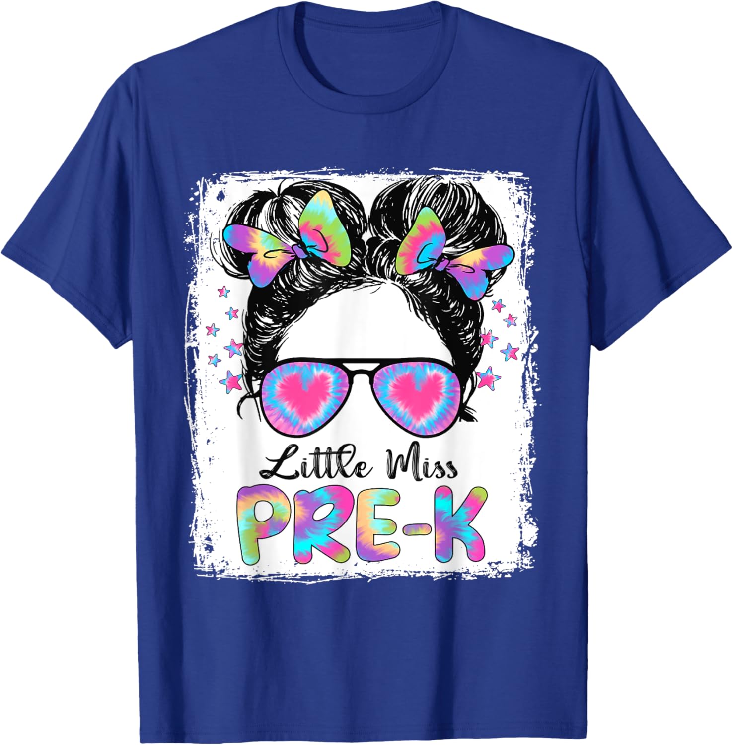 Little Miss Pre-K Girl Back To School Shirt Pre Kindergarten T-Shirt - T-Shirt | Royal