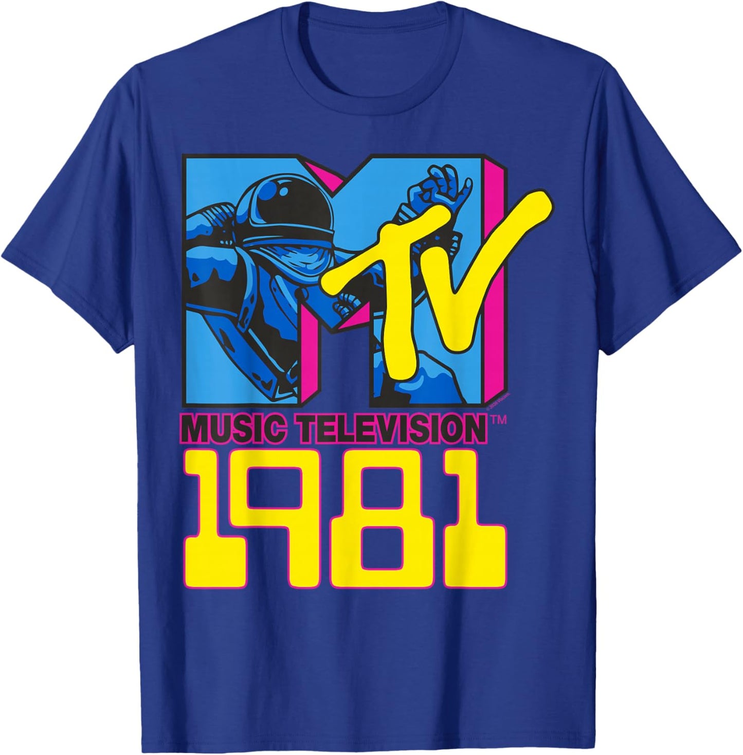 MTV Astronaute 1981 T-Shirt - T-Shirt | Royal