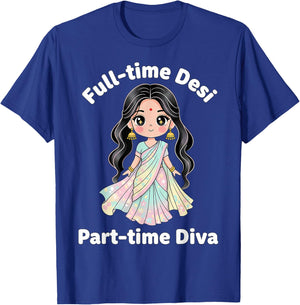Funny Indian Girl Desi Roots T-Shirt - T-Shirt | Royal