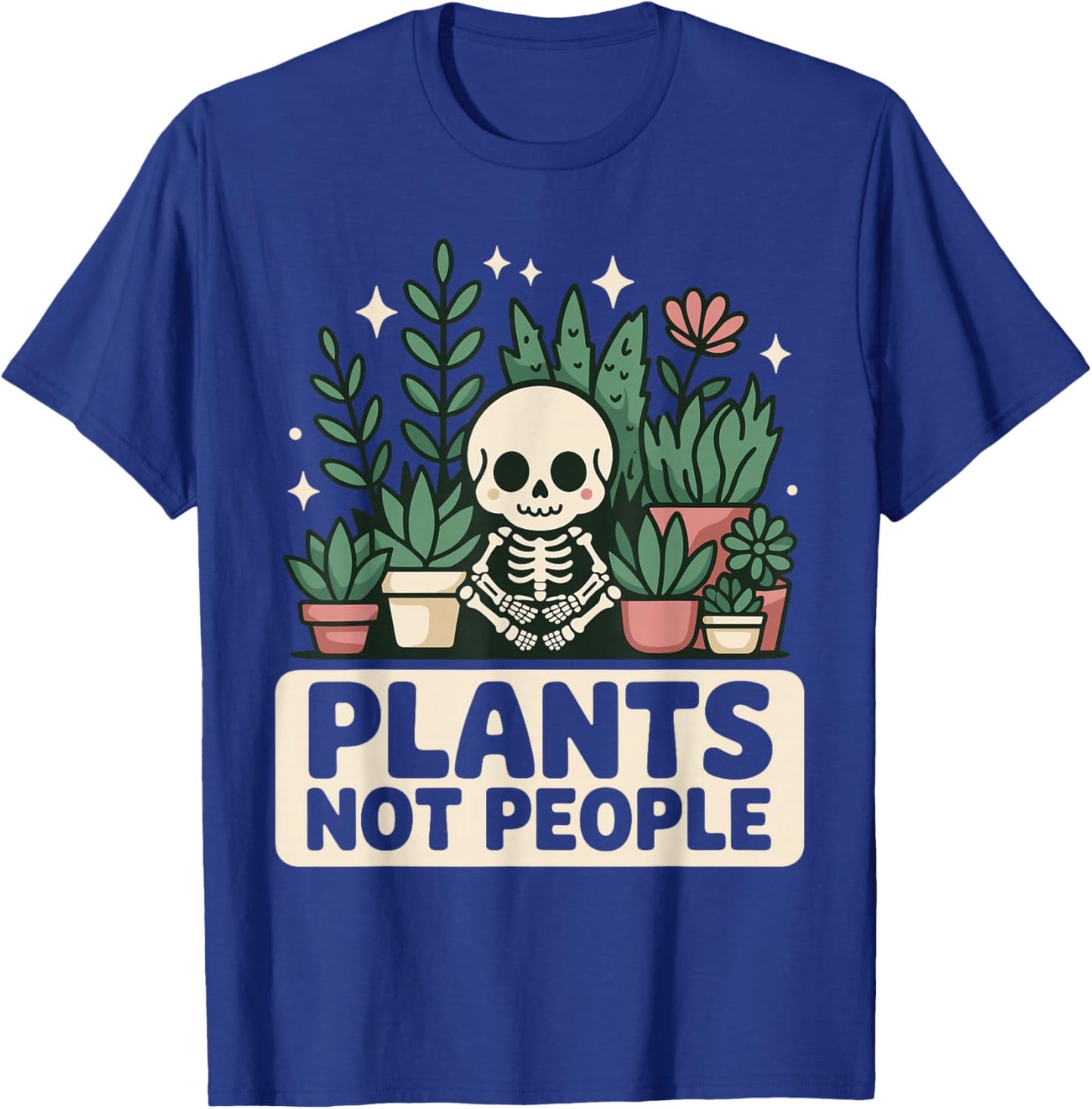 Funny Plant Art Women Gardening Houseplant Lovers T-Shirt - T-Shirt | Royal