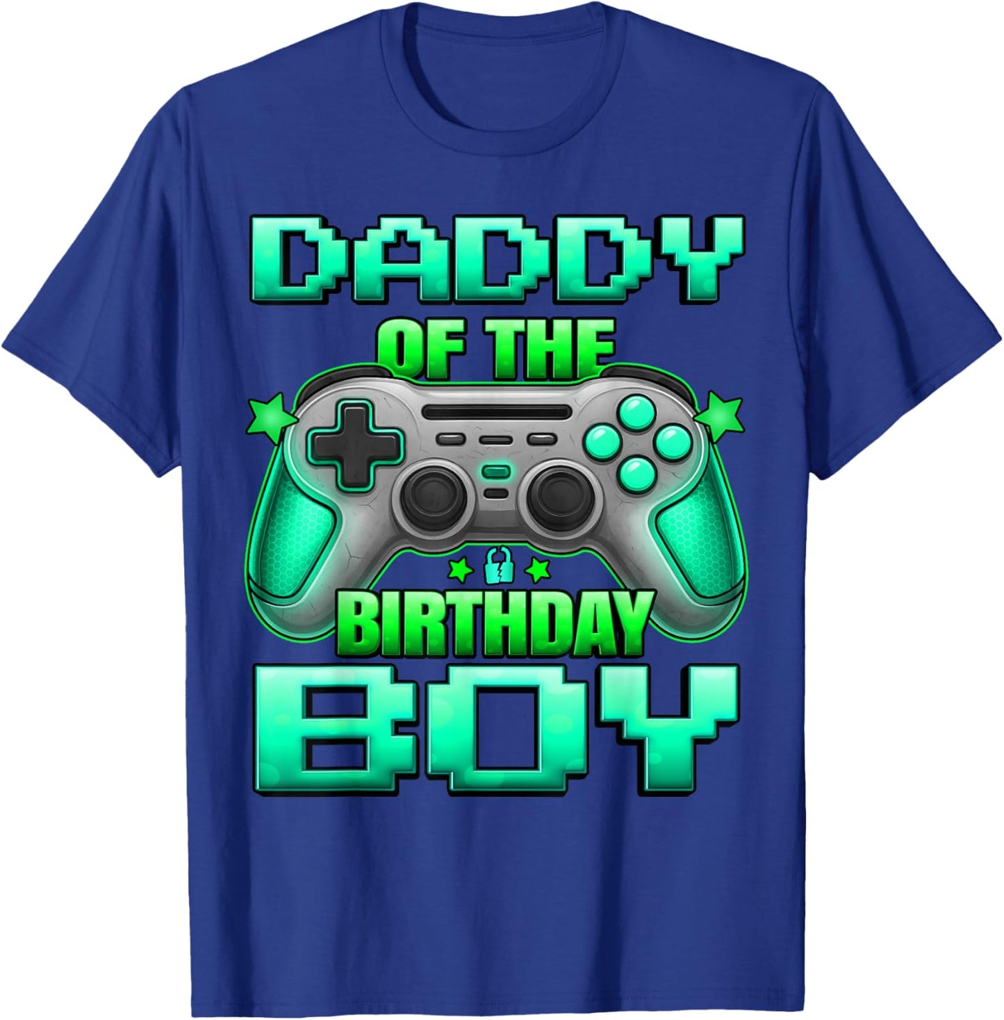 Daddy of The Birthday Boy Dad of Boys Matching Family Father T-Shirt - T-Shirt | Royal