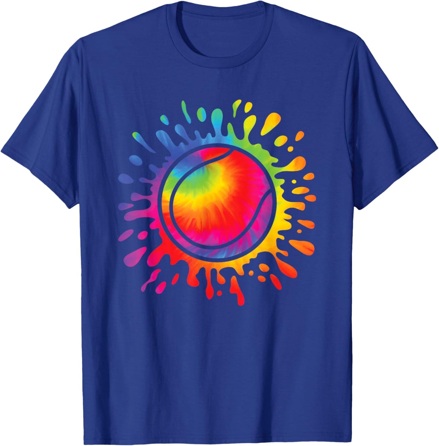 Tennis Player Colorful Tennis Lover Men Women Kids T-Shirt - T-Shirt | Royal