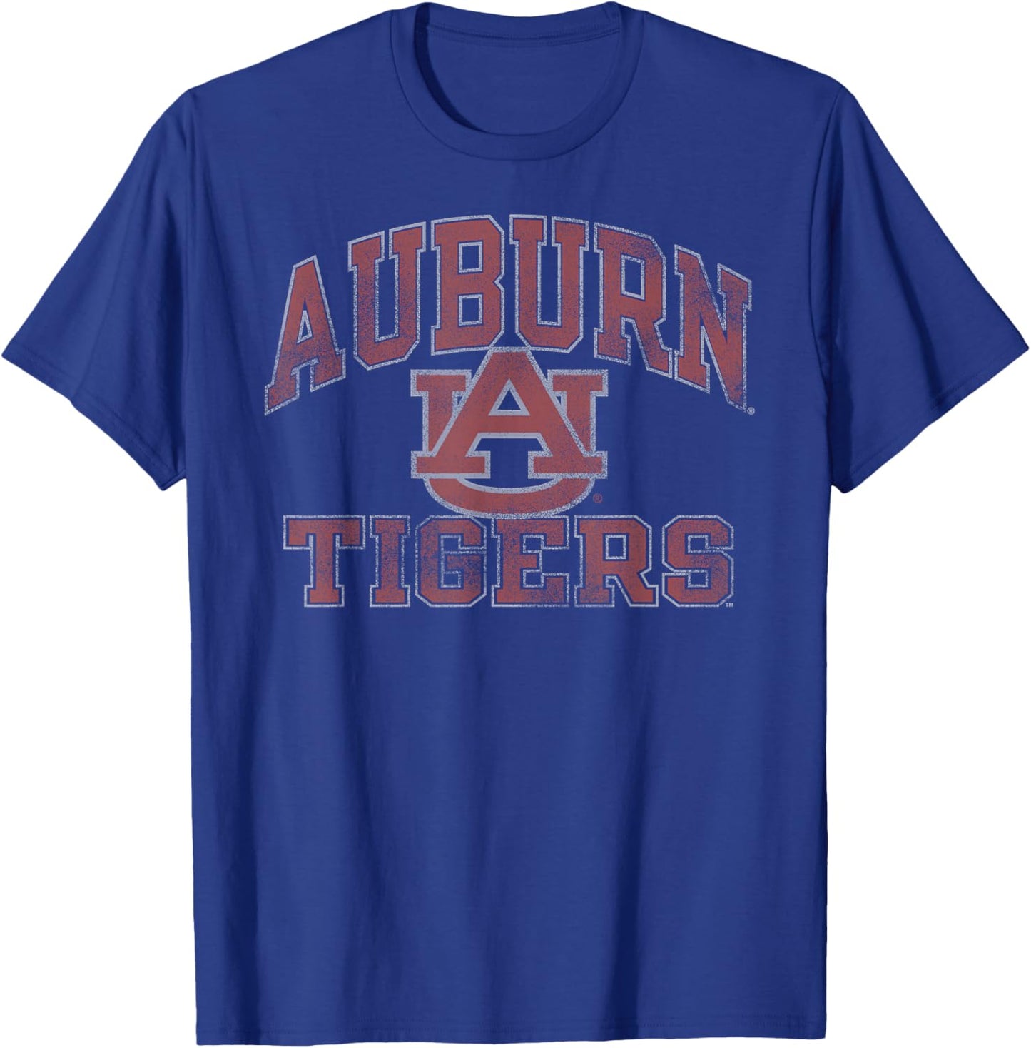 Auburn Tigers Vintage Worn Navy Officially Licensed T-Shirt - T-Shirt | Royal