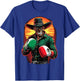 Mexican Cowboy Boxer Día de Muertos Boxing T-Shirt - T-Shirt | Royal