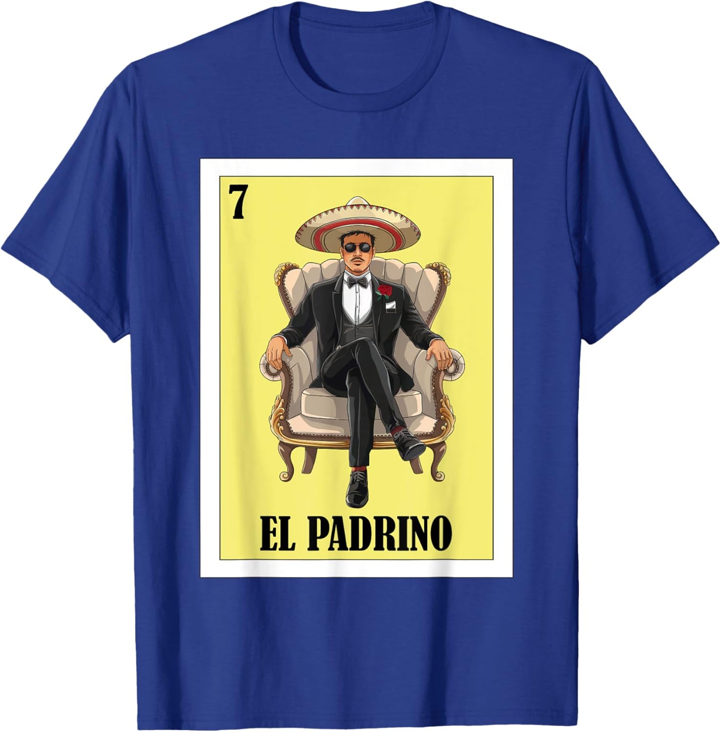 Funny Mexican Baptism Baby Shower Design Padrino Proposal T-Shirt - T-Shirt | Royal