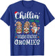 Chillin With My Emergency Department Gnomies Christmas ED T-Shirt - T-Shirt | Royal