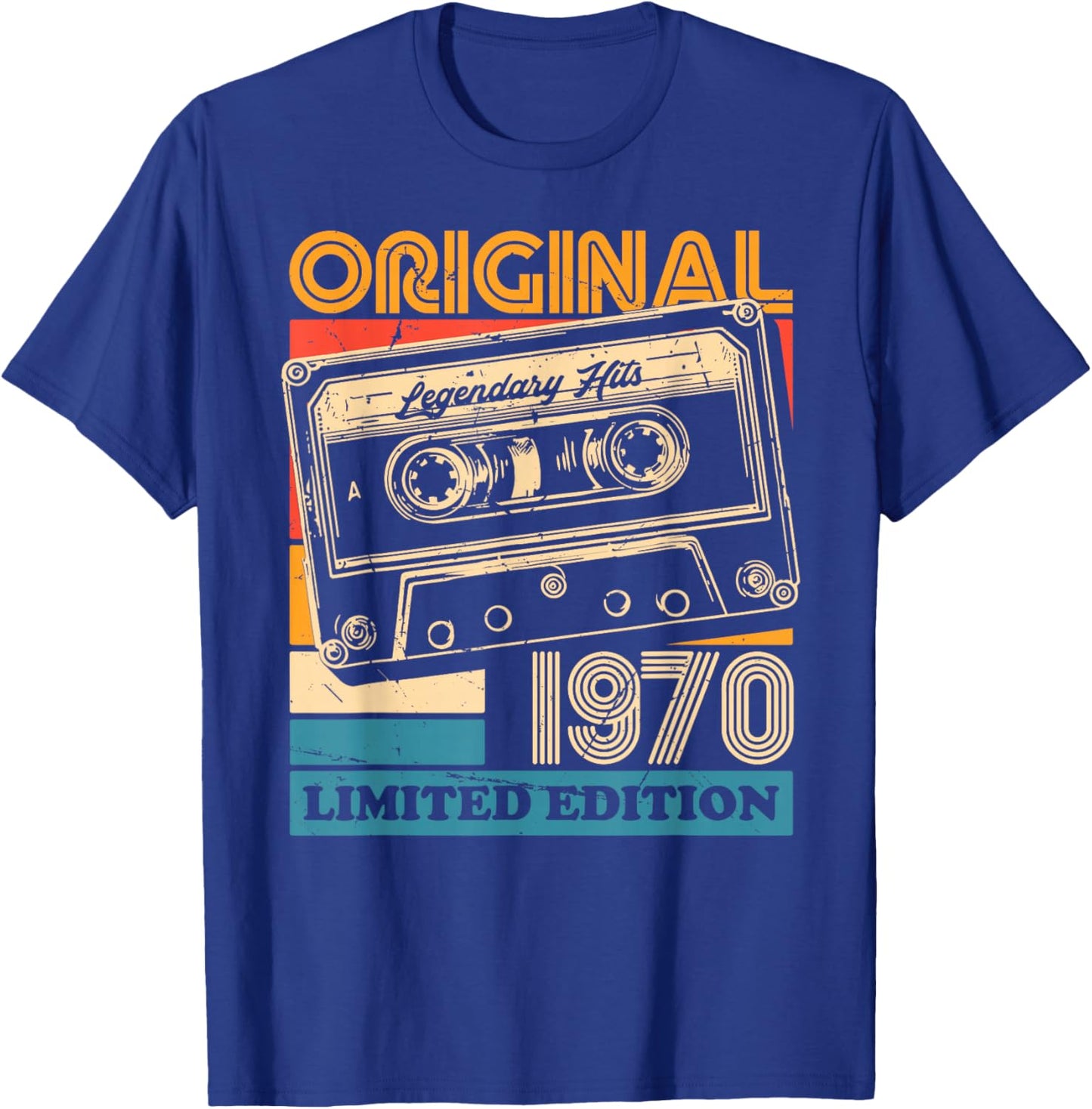 Original 1970 Vintage Anniversaire 55 Ans pour Hommes Femmes T-Shirt - T-Shirt | Royal