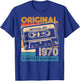 Original 1970 Vintage Anniversaire 55 Ans pour Hommes Femmes T-Shirt - T-Shirt | Royal