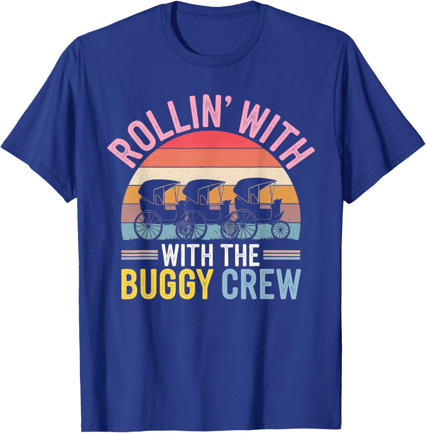 Amish Buggy – Classic Countryside Design T-Shirt - T-Shirt | Royal