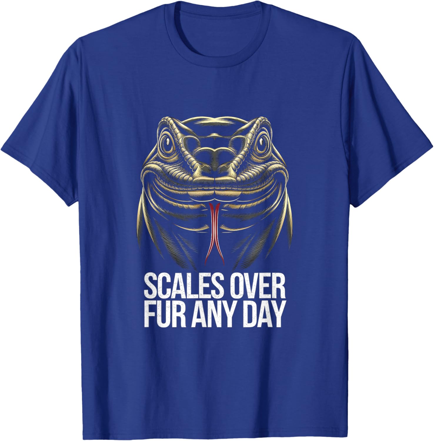 Tegu Pride Scales Over Fur Reptile Lizard Enthusiast T-Shirt - T-Shirt | Royal