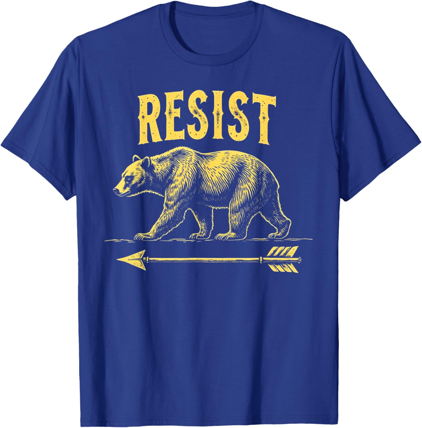 Resist Destruction Bear Protect Our National Park Resist T-Shirt - T-Shirt | Royal