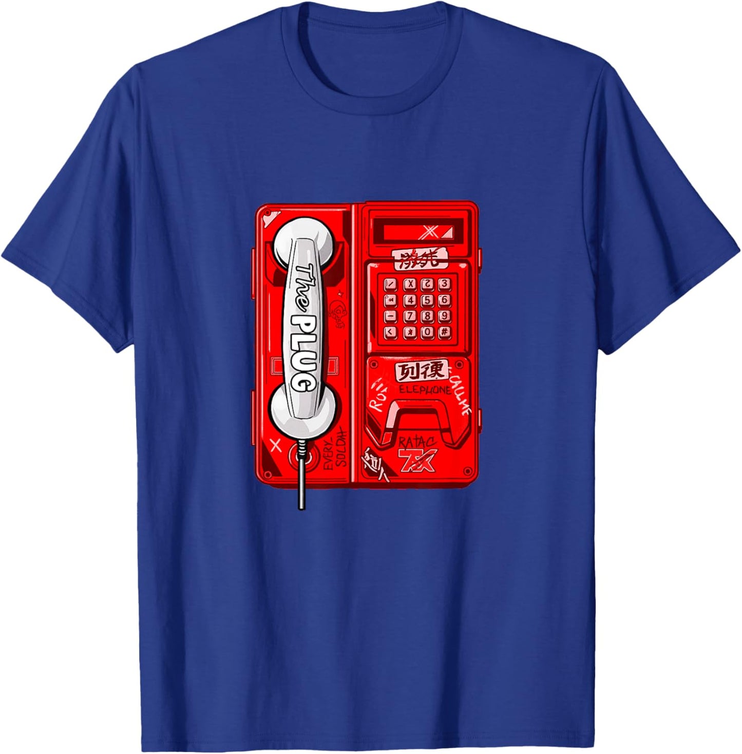 Rote Farbe, gesteckt, rote Grafik T-Shirt - T-Shirt | Royal