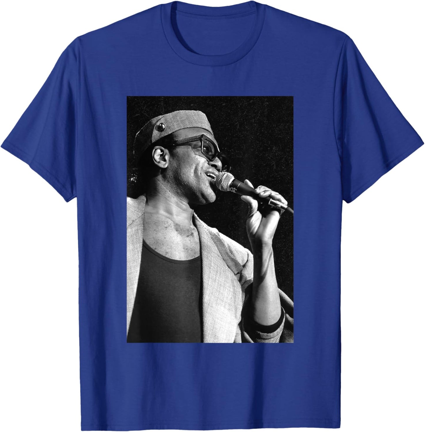 Singer Bobby Womack Live By Stephen Wright T-Shirt - T-Shirt | Royal