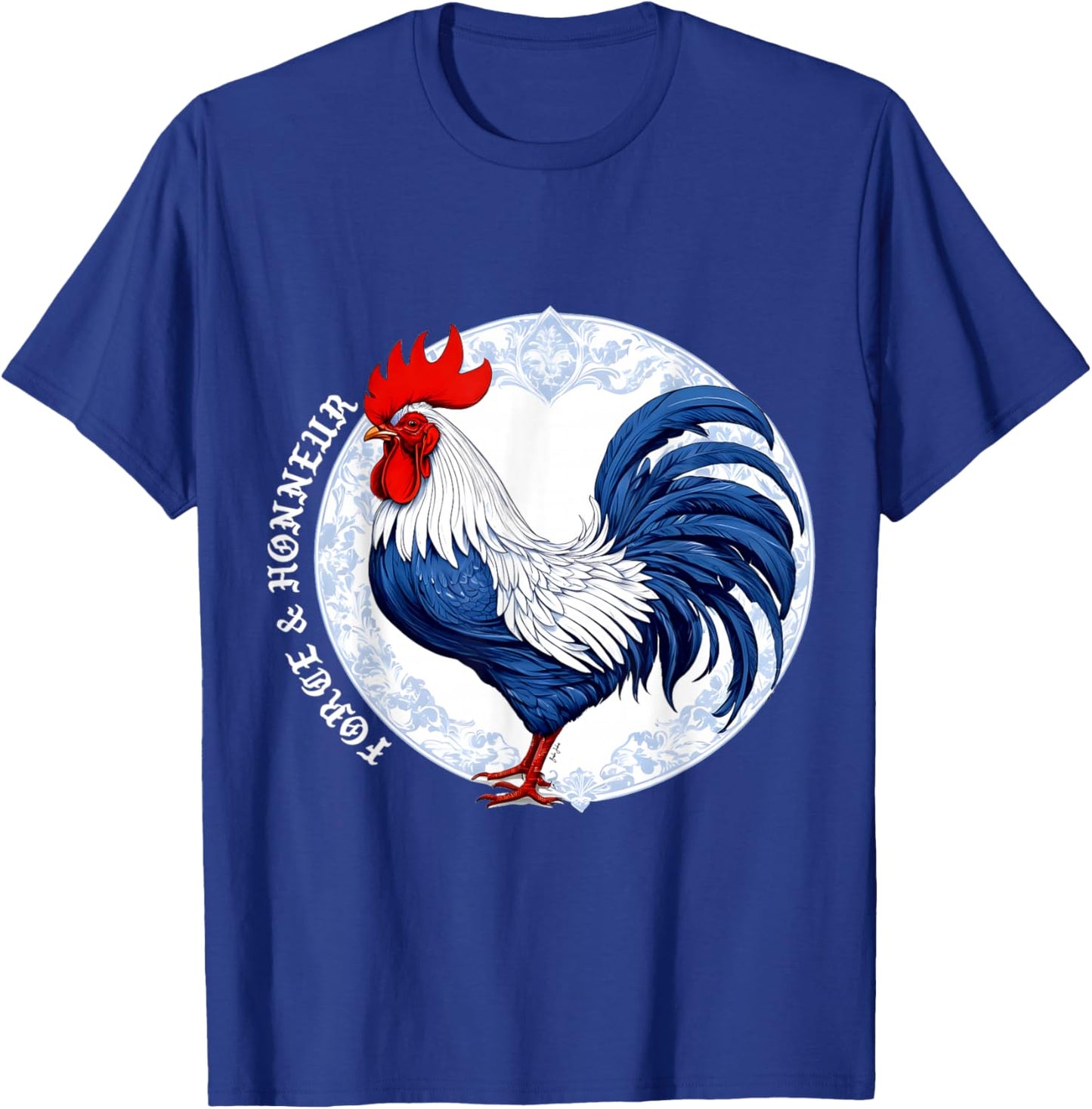 Force & Honneur France Coq Cadeau T-Shirt - T-Shirt | Royal