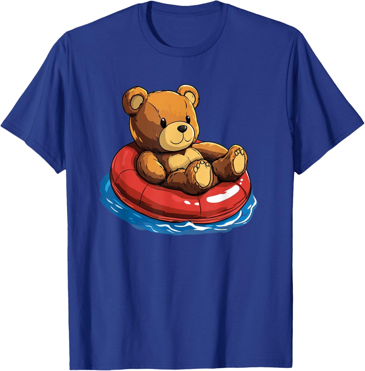 Beach Days Teddy Bear with a Swim Ring T-Shirt - T-Shirt | Royal