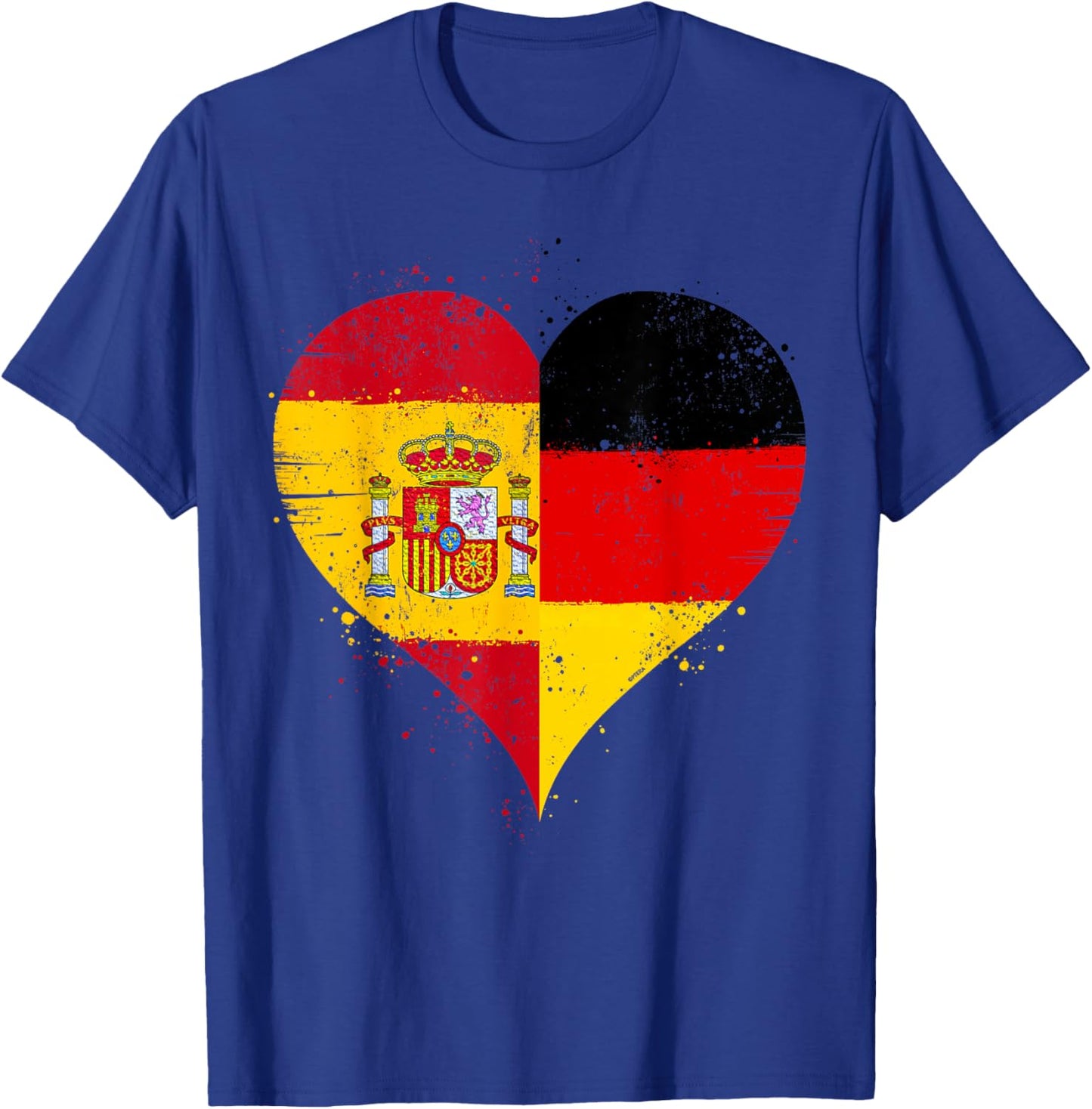 Spanien Deutschland Flagge Stolze Spanisch Deutsch Fans T-Shirt - T-Shirt | Royal