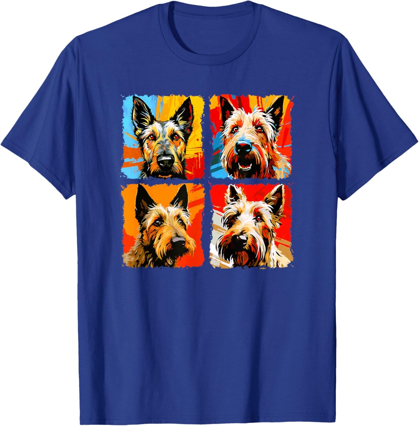 Berger Picard Pop Art Colorful Drawing Painting T-Shirt - T-Shirt | Royal