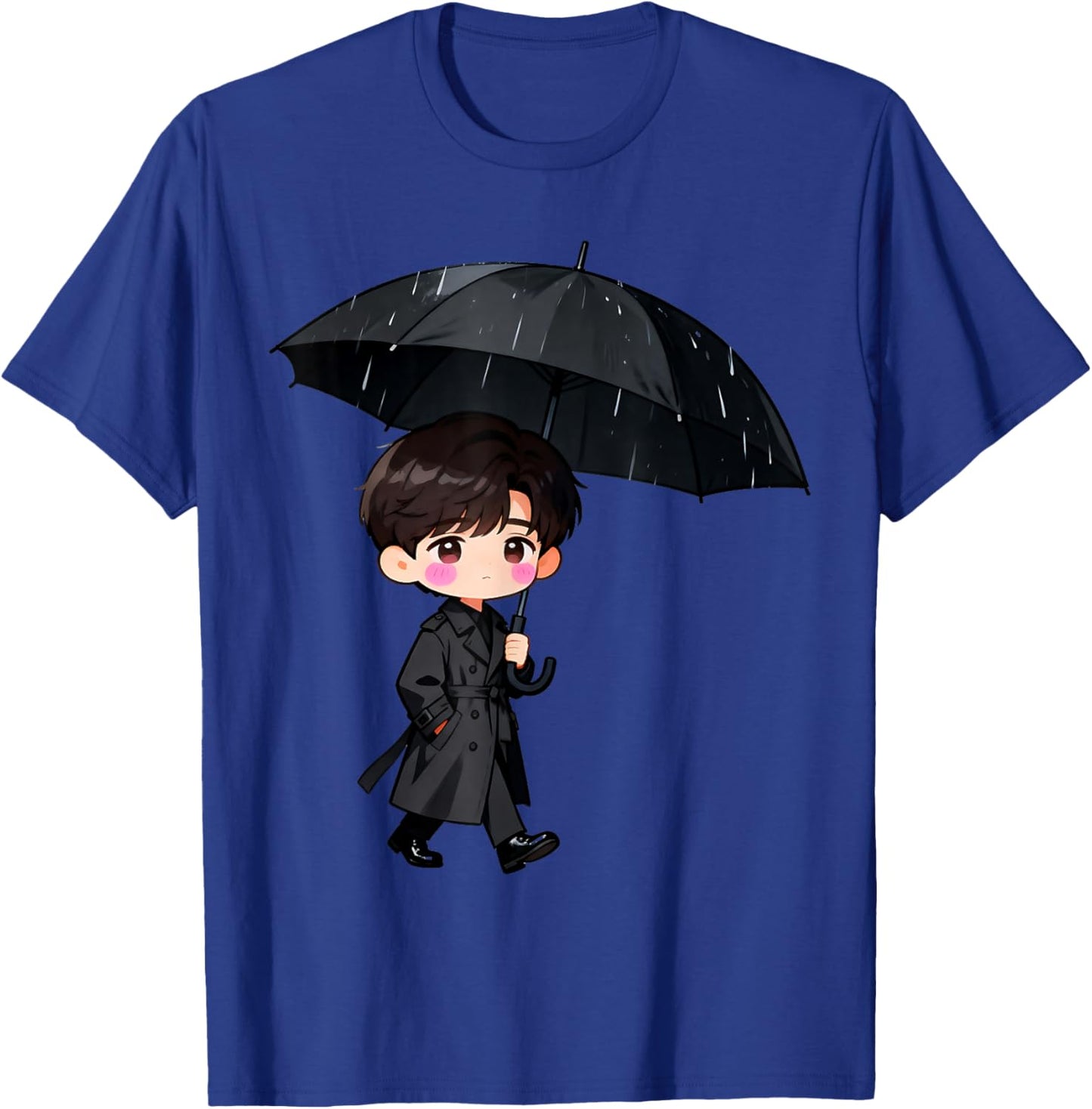 Cute Korean Drama Character Umbrella Scene Kdrama Fans T-Shirt - T-Shirt | Royal