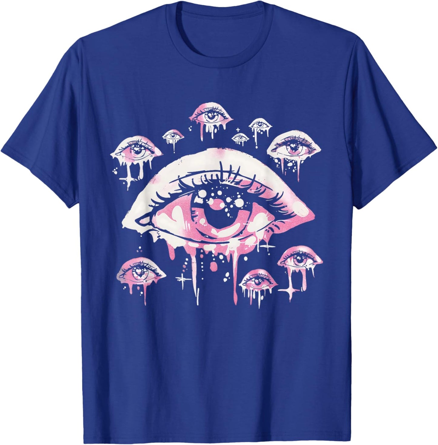 Eyes Pastel Goth Pink Weird Grunge Alt Odd Strange Aesthetic T-Shirt - T-Shirt | Royal